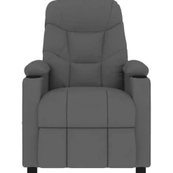 vidaXL Massagesessel Dunkelgrau Stoff