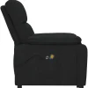 vidaXL Massagesessel Elektrisch Schwarz Stoff