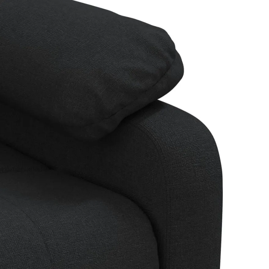 vidaXL Massagesessel Elektrisch Schwarz Stoff
