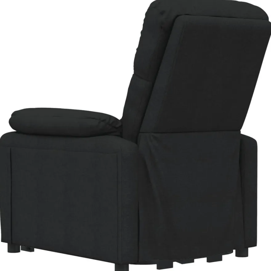 vidaXL Massagesessel Elektrisch Schwarz Stoff