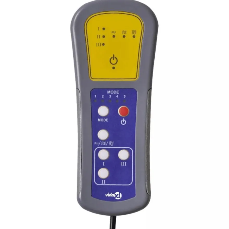 vidaXL Massagesessel Elektrisch Schwarz Stoff