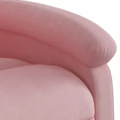 vidaXL Massagesessel Elektrisch Rosa Samt