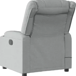 vidaXL Massagesessel Hellgrau Stoff