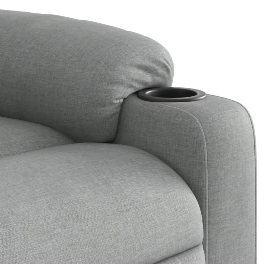 vidaXL Massagesessel Hellgrau Stoff