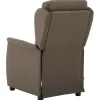 vidaXL Massagesessel mit Kissen Taupe 93,5 x 67,5 x 101,5 cm Stoff