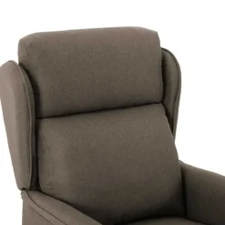 vidaXL Massagesessel mit Kissen Taupe 93,5 x 67,5 x 101,5 cm Stoff