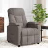 vidaXL Massagesessel Taupe Stoff