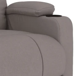 vidaXL Massagesessel Taupe Stoff