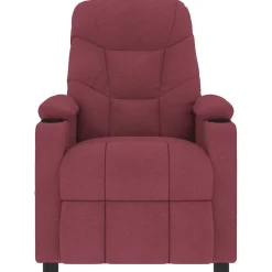 vidaXL Massagesessel Weinrot Stoff