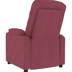 vidaXL Massagesessel Weinrot Stoff
