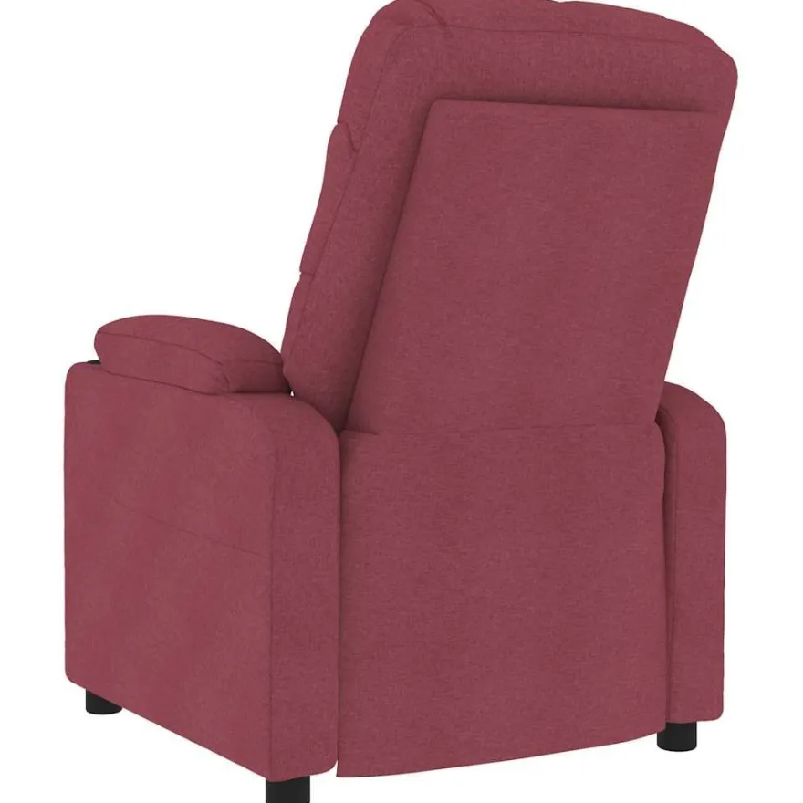 vidaXL Massagesessel Weinrot Stoff