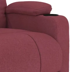 vidaXL Massagesessel Weinrot Stoff