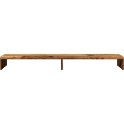 vidaXL Monitorständer Altholz-Optik 100x27x10 cm Holzwerkstoff