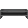 vidaXL Monitorständer Grau 50x24x16 cm Massivholz Kiefer