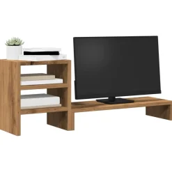 vidaXL Monitorständer mit Schreibtisch-Organizer Artisan-Eiche