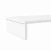 vidaXL Monitorständer Weiß 100x27x10 cm Holzwerkstoff