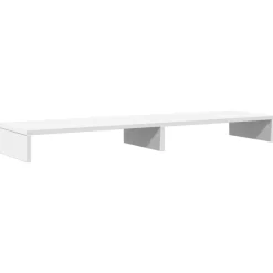 vidaXL Monitorständer Weiß 100x27x10 cm Holzwerkstoff