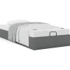 vidaXL Ottoman-Bett ohne Matratze Dunkelgrau 80x200 cm Stoff