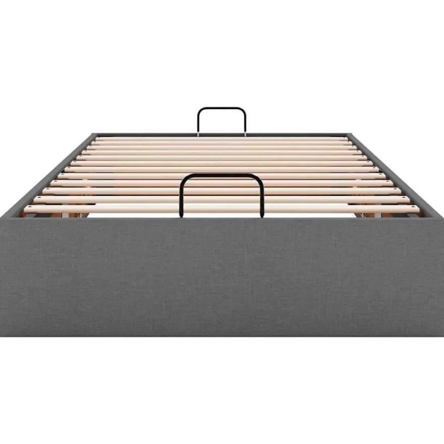 vidaXL Ottoman-Bett ohne Matratze Dunkelgrau 80x200 cm Stoff