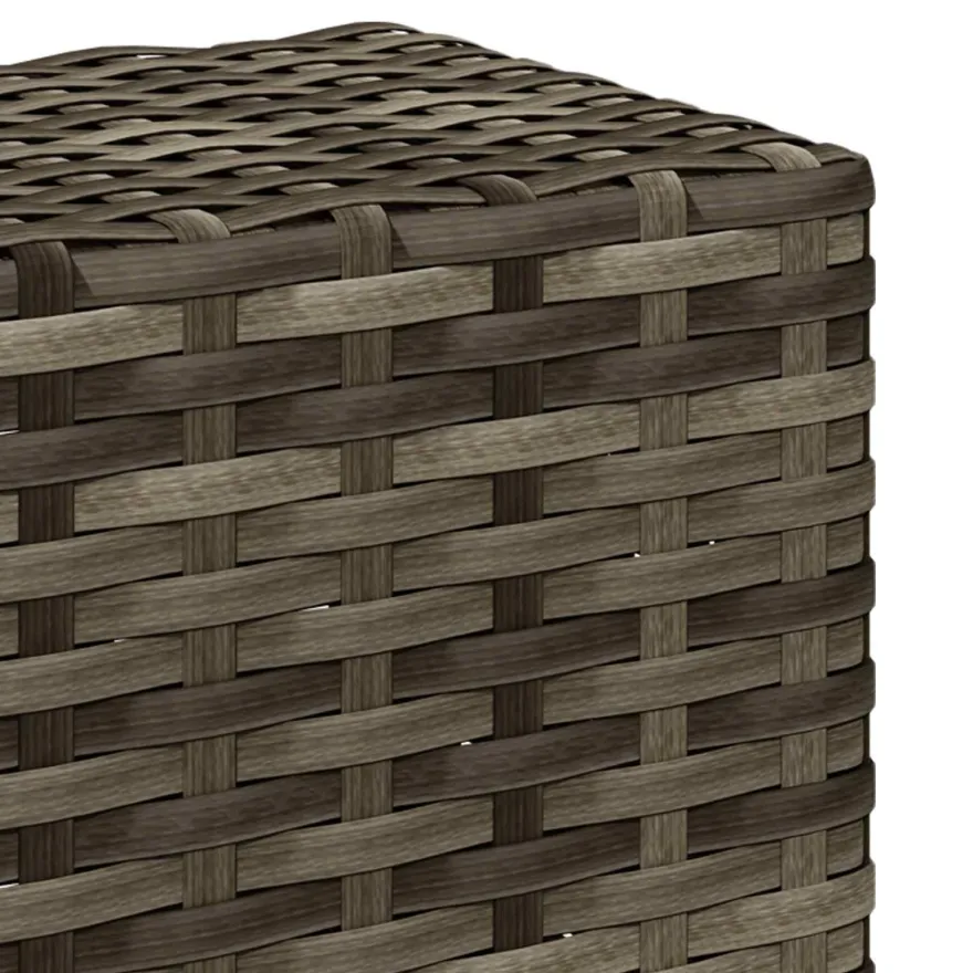 vidaXL Outdoor-Sofagarnitur 4 stk. Natur und Anthrazit Polyester