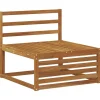 vidaXL Outdoor-Sofagarnitur 4 stk. Natur Massivholz Akazie