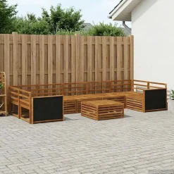 vidaXL Outdoor-Sofagarnitur 8 stk. Natur Massivholz Akazie