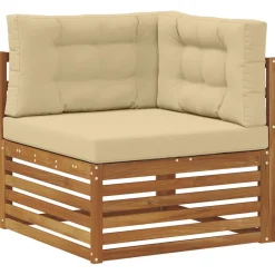 vidaXL Outdoor-Sofagarnitur 7 stk. Natur und Beige