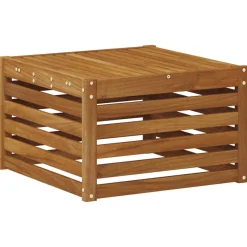 vidaXL Outdoor-Sofagarnitur 5 stk. Natur und Creme Massivholz Akazie