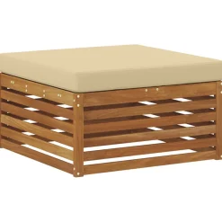 vidaXL Outdoor-Sofagarnitur 6 stk. Natur und Beige
