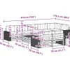 vidaXL Outdoor-Sofagarnitur 9 stk