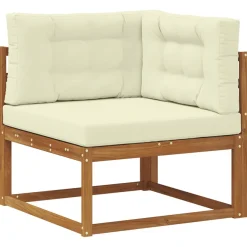 vidaXL Outdoor-Sofagarnitur 6 stk. Natur und Creme