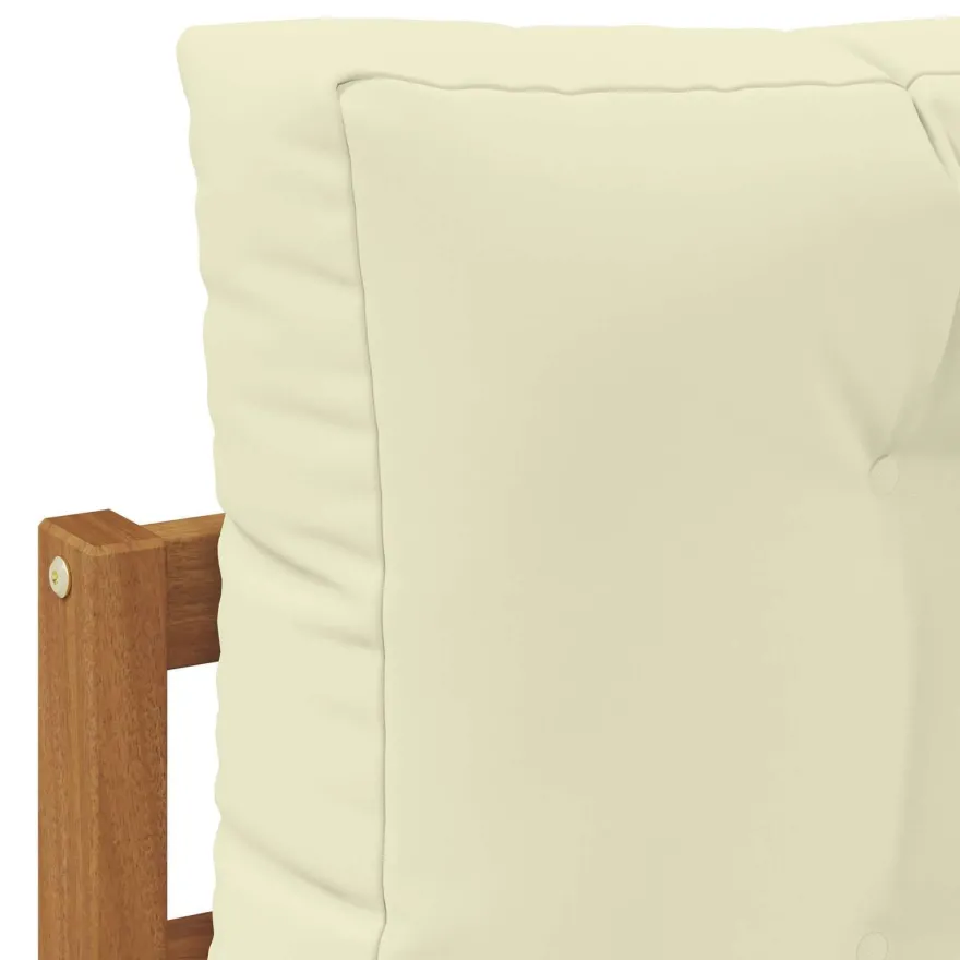 vidaXL Outdoor-Sofagarnitur 6 stk. Natur und Creme