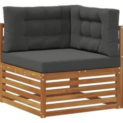 vidaXL Outdoor-Sofagarnitur 6 stk. Natur und Anthrazit