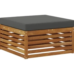 vidaXL Outdoor-Sofagarnitur 6 stk. Natur und Anthrazit