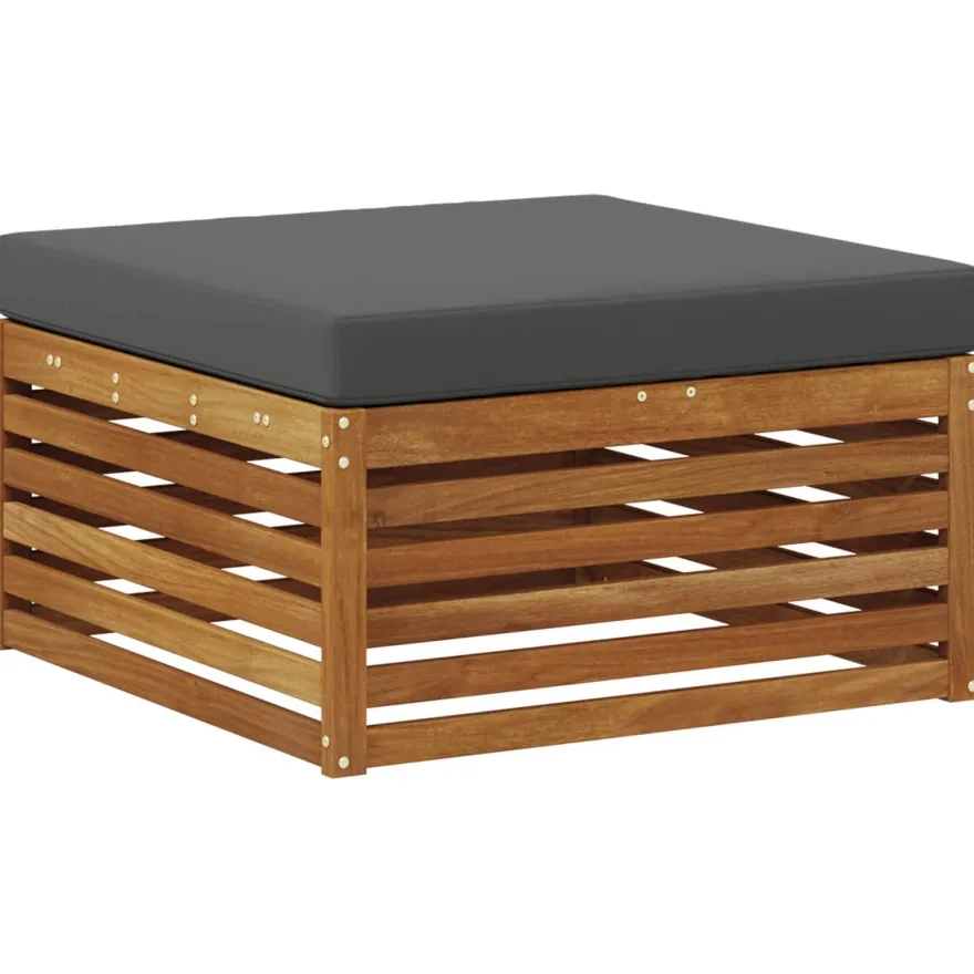 vidaXL Outdoor-Sofagarnitur 6 stk. Natur und Anthrazit