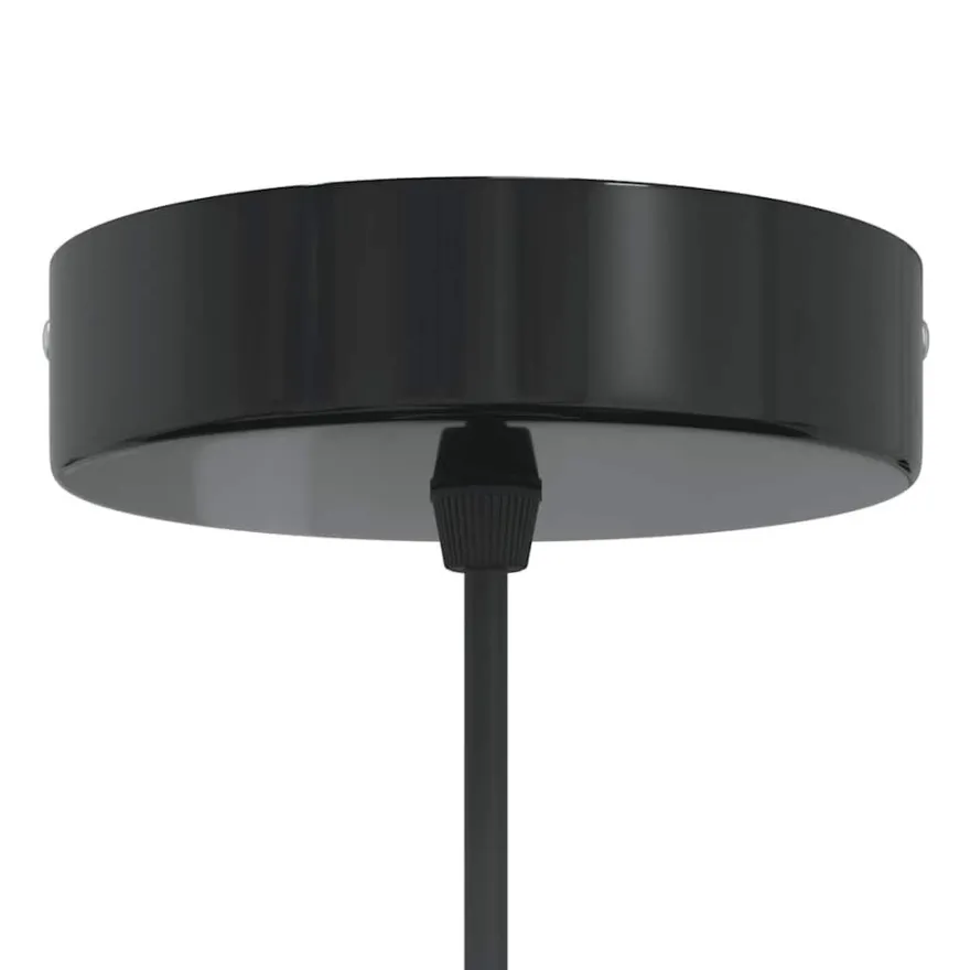 vidaXL Pendelleuchte Höhenverstellbar E27 Grau Glänzend Ø 22 cm Metall