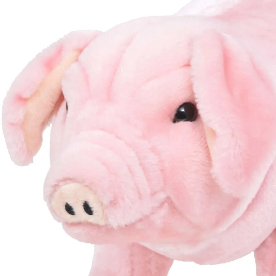 vidaXL Plüschtier Schwein Stehend Plüsch Rosa XXL