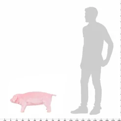vidaXL Plüschtier Schwein Stehend Plüsch Rosa XXL