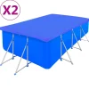 vidaXL Poolabdeckungen 2 Stk. PE Rechteckig 90 g/m² 400x207 cm