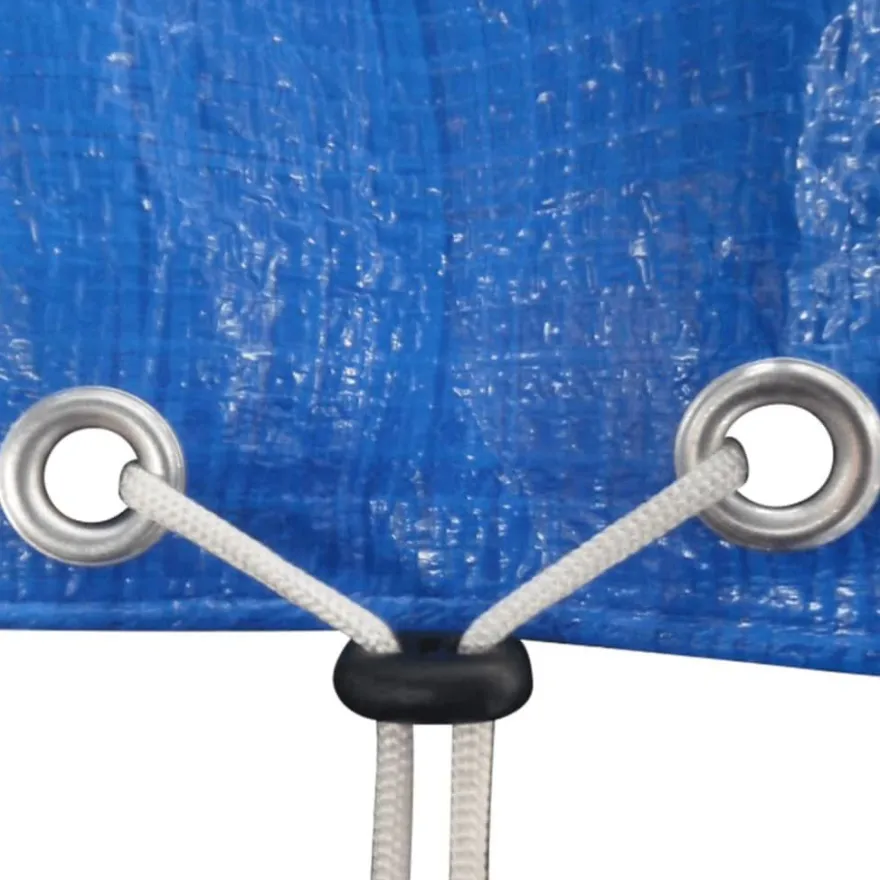 vidaXL Poolabdeckungen 2 Stk. PE Rund 540 cm 90 g/m²
