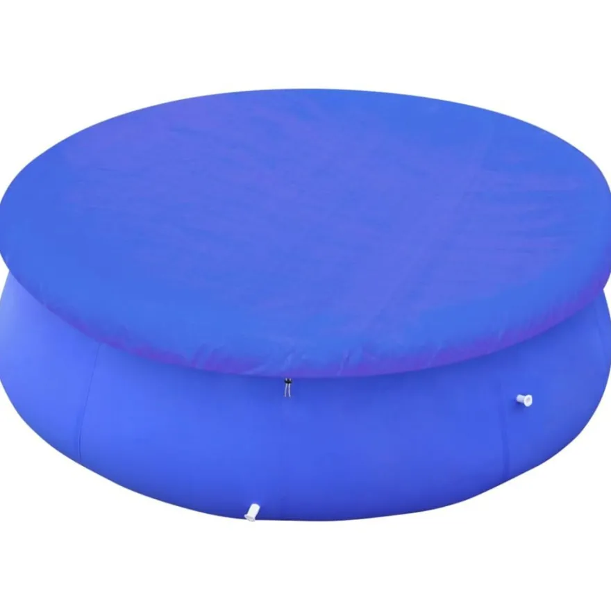 vidaXL Poolabdeckungen 2 Stk. PE Rund 540 cm 90 g/m²