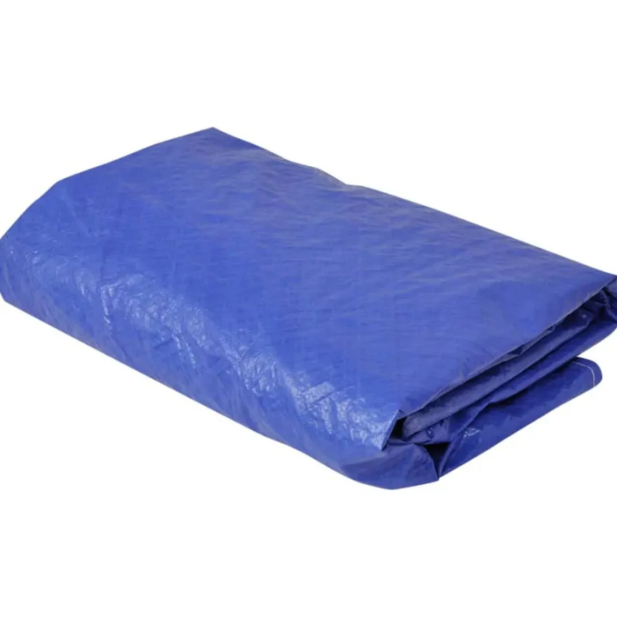 vidaXL Poolabdeckungen 2 Stk. PE Rund 540 cm 90 g/m²