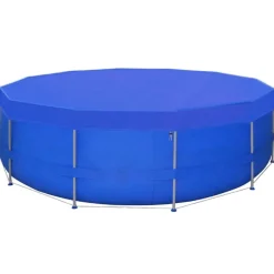 vidaXL Poolabdeckung PE Rund 460 cm 90 g/m²