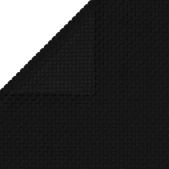 vidaXL Poolabdeckung Schwarz 450x220 cm PE