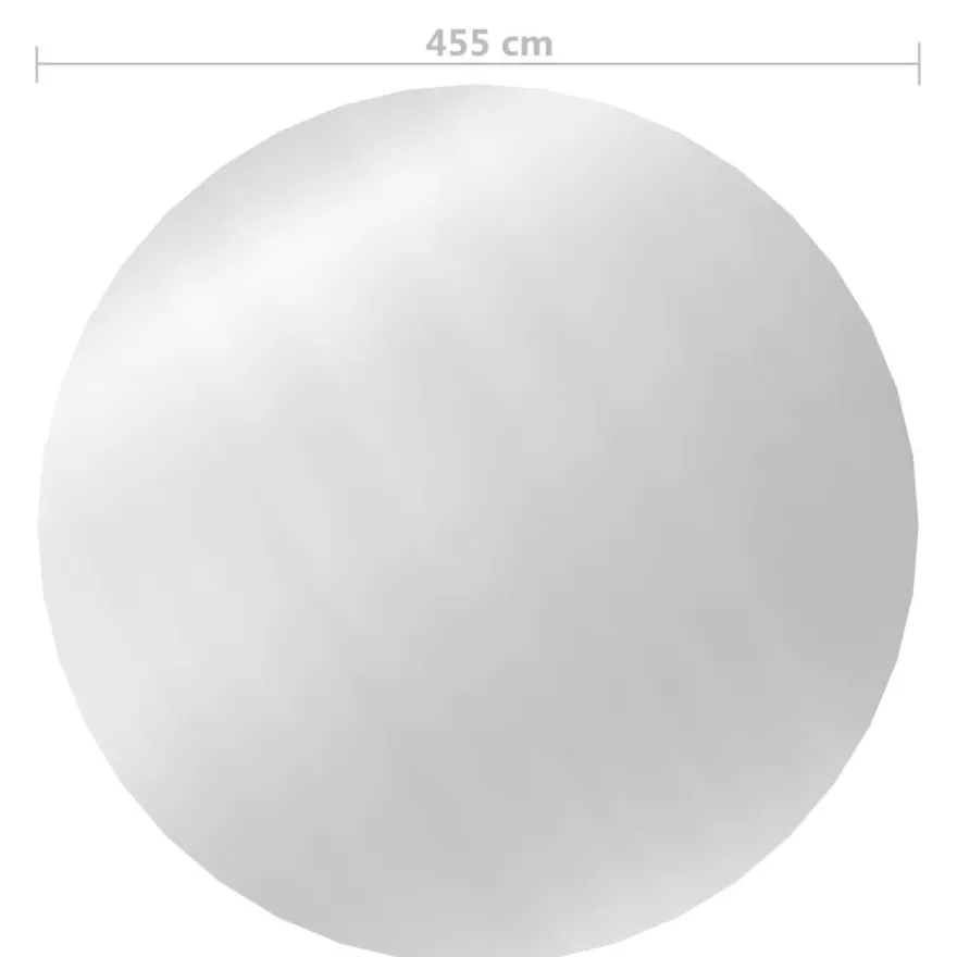 vidaXL Poolabdeckung Silbern 455 cm PE