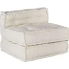 vidaXL Pouf Modular Creme 70x70x54 cm Stoff