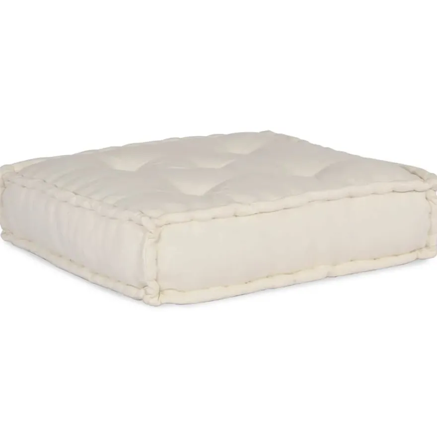 vidaXL Pouf Modular Creme 70x70x54 cm Stoff