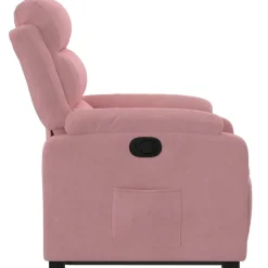 vidaXL Relaxsessel mit Aufstehhilfe Rosa Samt