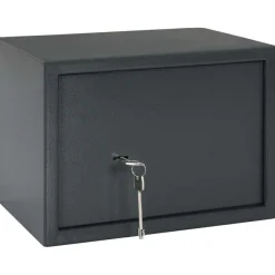 vidaXL Safe Box mit Schloss Dunkelgrau 35 x 25 x 25 cm Stahl