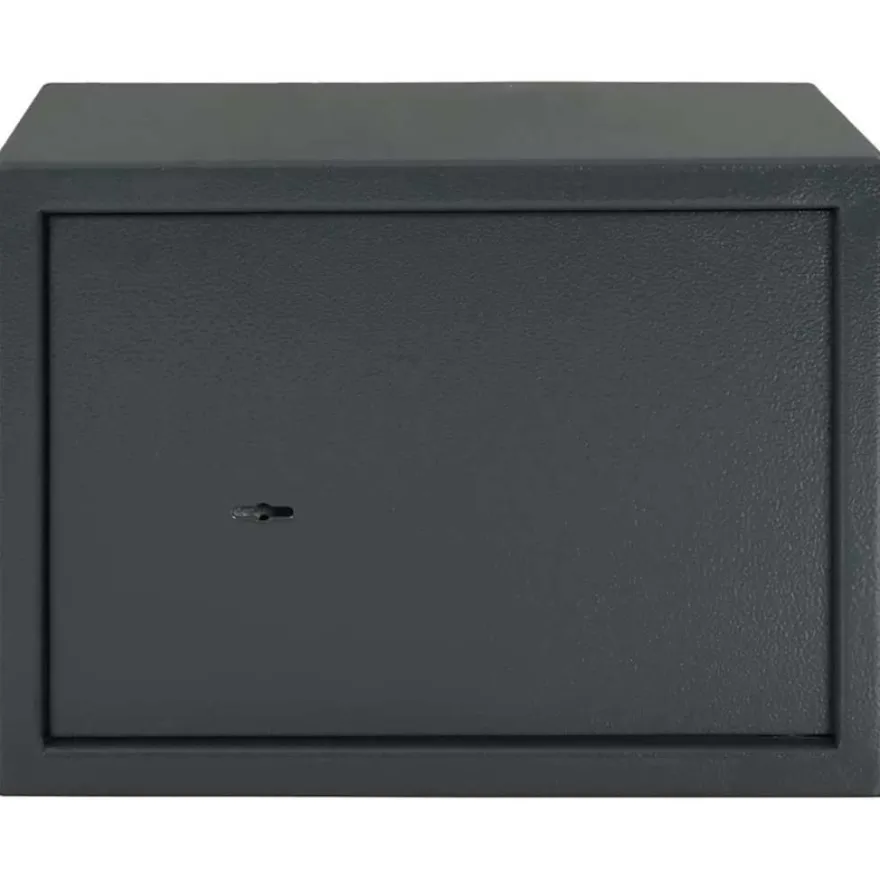 vidaXL Safe Box mit Schloss Dunkelgrau 35 x 25 x 25 cm Stahl